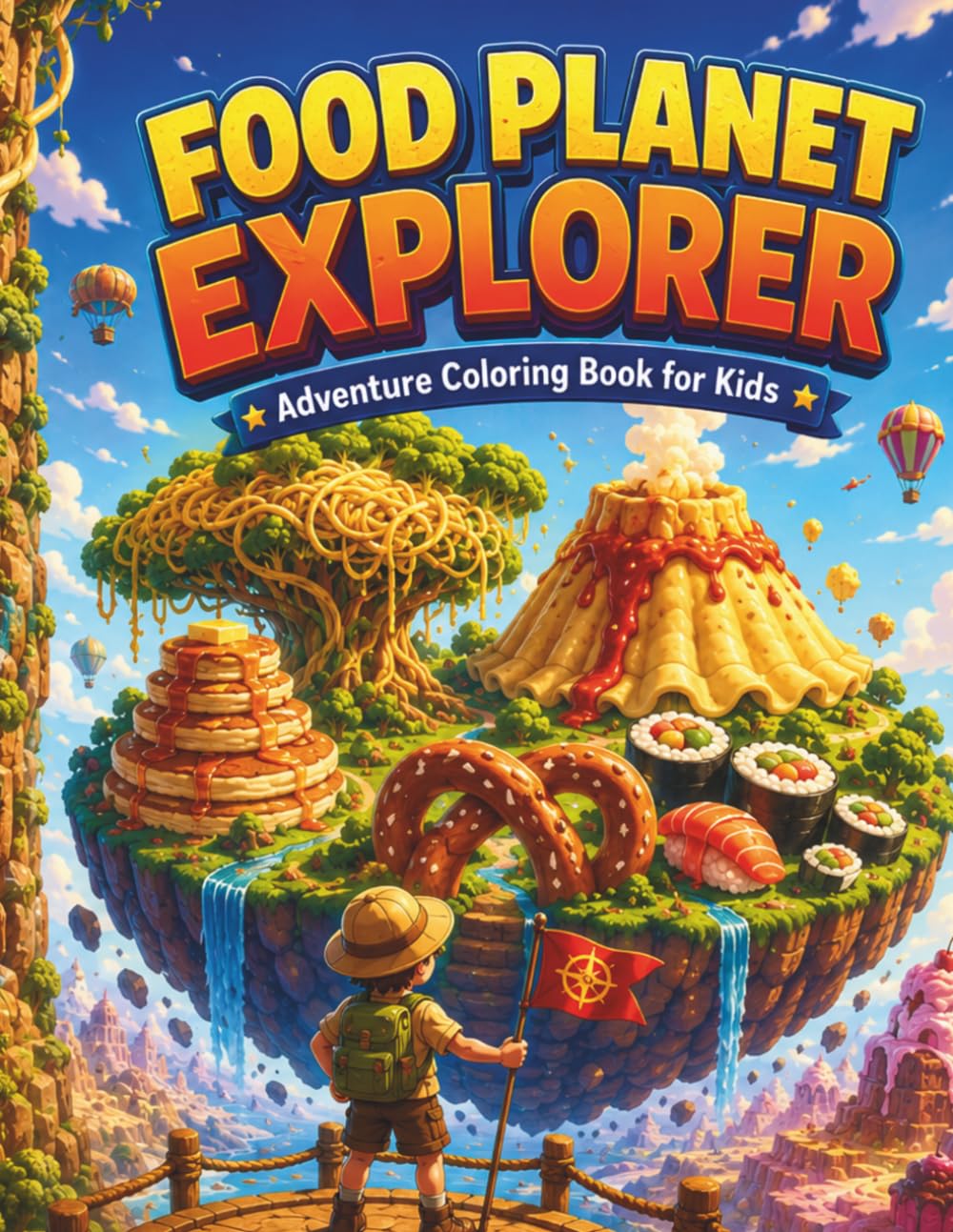 Food Planet Explorer (Fantasy Worlds Coloring Collection)