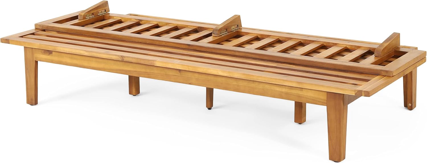 Christopher Knight Home Jill Daybed, Teak + Beige