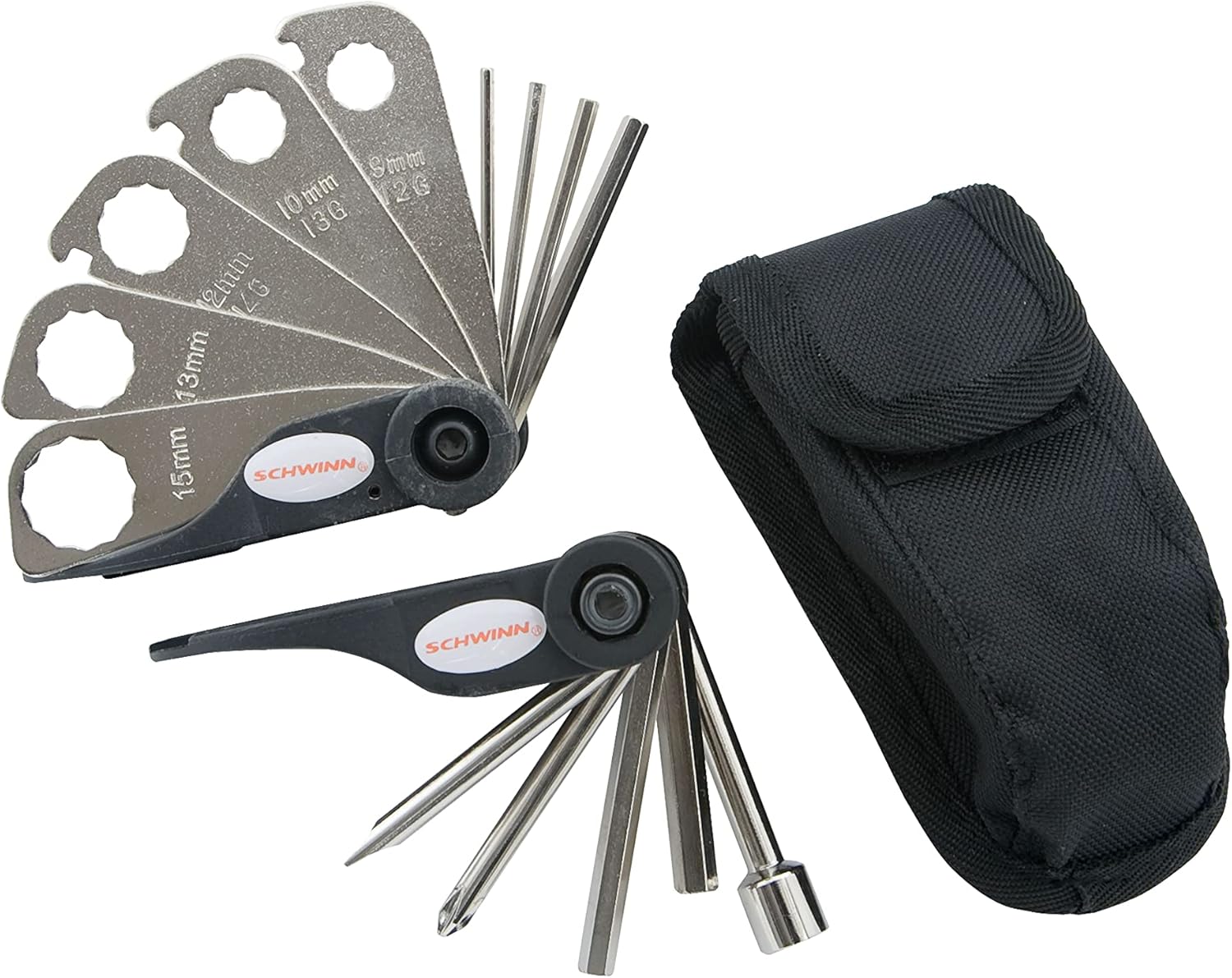 Schwinn Multi-Tool Repair Kit, Multi-Purpose for Bikes, Easy-to-Carry Tool Kit, Portable and Convenient Design, Includes Wrench Sockets, Wrenches, Screwdrivers, and More, Bicycle Essentials Schwinn Multi-Tool Repair Kit, Multi-Purpose for Bikes, Easy-to-Carry Tool Kit, Portable and Convenient Design, Includes Wrench Sockets, Wrenches, Screwdrivers, and More, Bicycle Essentials