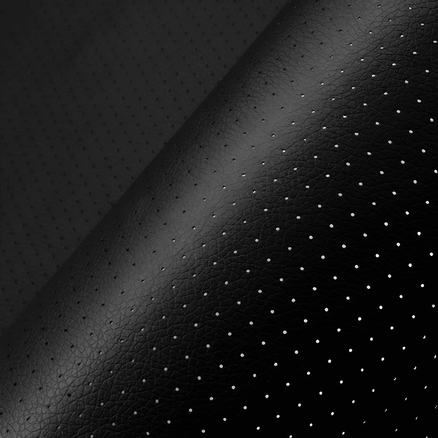 Leather Repair Patch, Breathable Perforated Self Adhesive Repair Patch, Furniture Couch Car Seats Office Chairs Sofa Repair Refurbished Faux Leather Patch (Black,15.7x23.6 inch) Black 15.7x23.6 inch