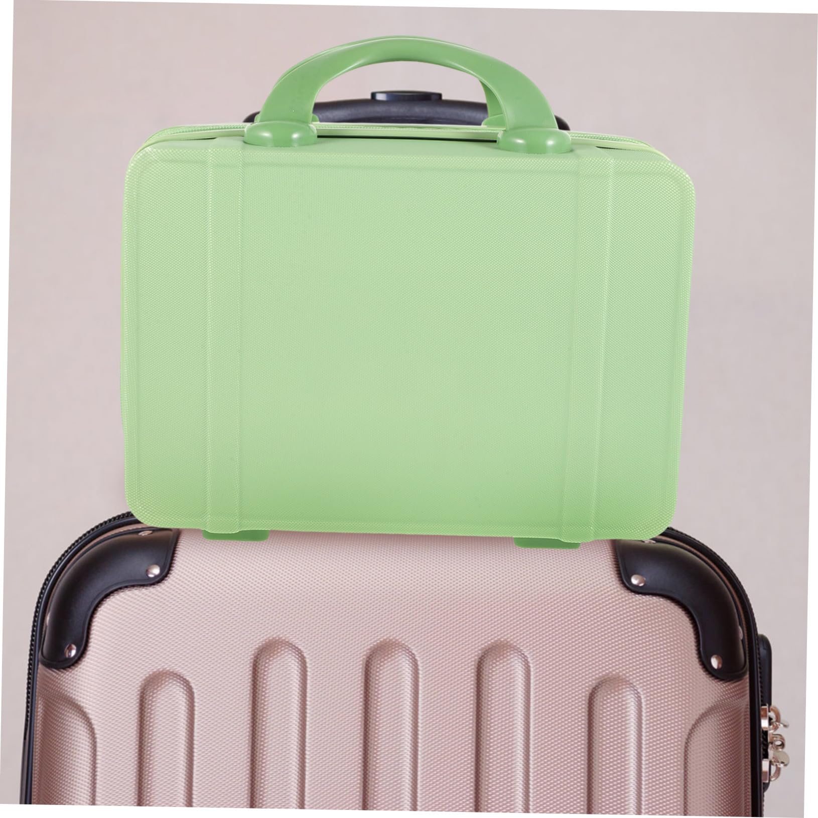 Leichter Tragbarer Mini Kosmetikkoffer Reise Make up Organizer mit Robustem Griff Multifunktional für Schmuck und Schreibwaren Modisch und Langlebig für Damen Unterwegs