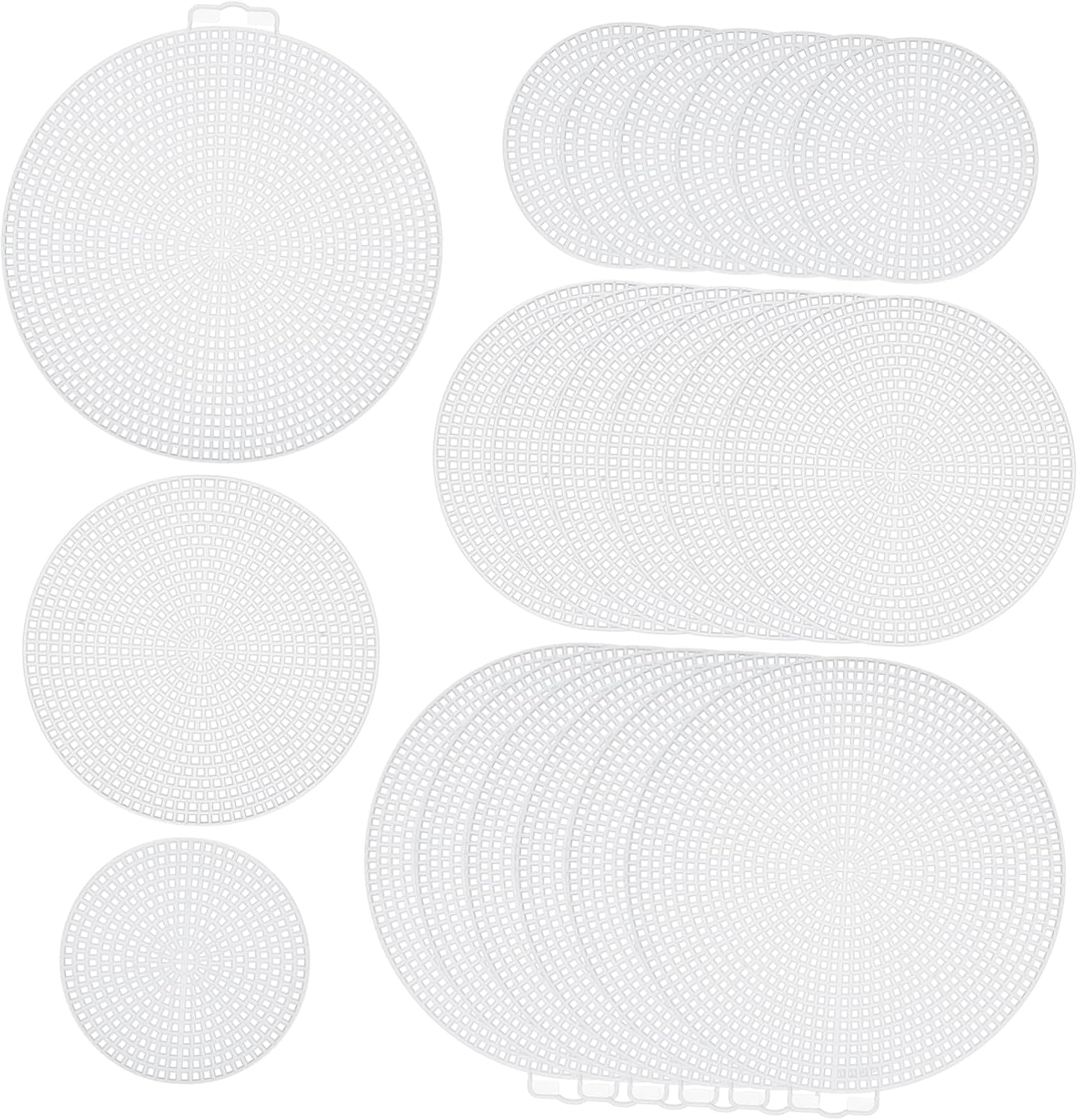 KAILIKETIY 30Pcs Plastic Mesh Canvas Sheets for Embroidery Crafting and DIY Projects Wear-Resistant Stitch Mesh for Cross Stitch and Yarn Crafting