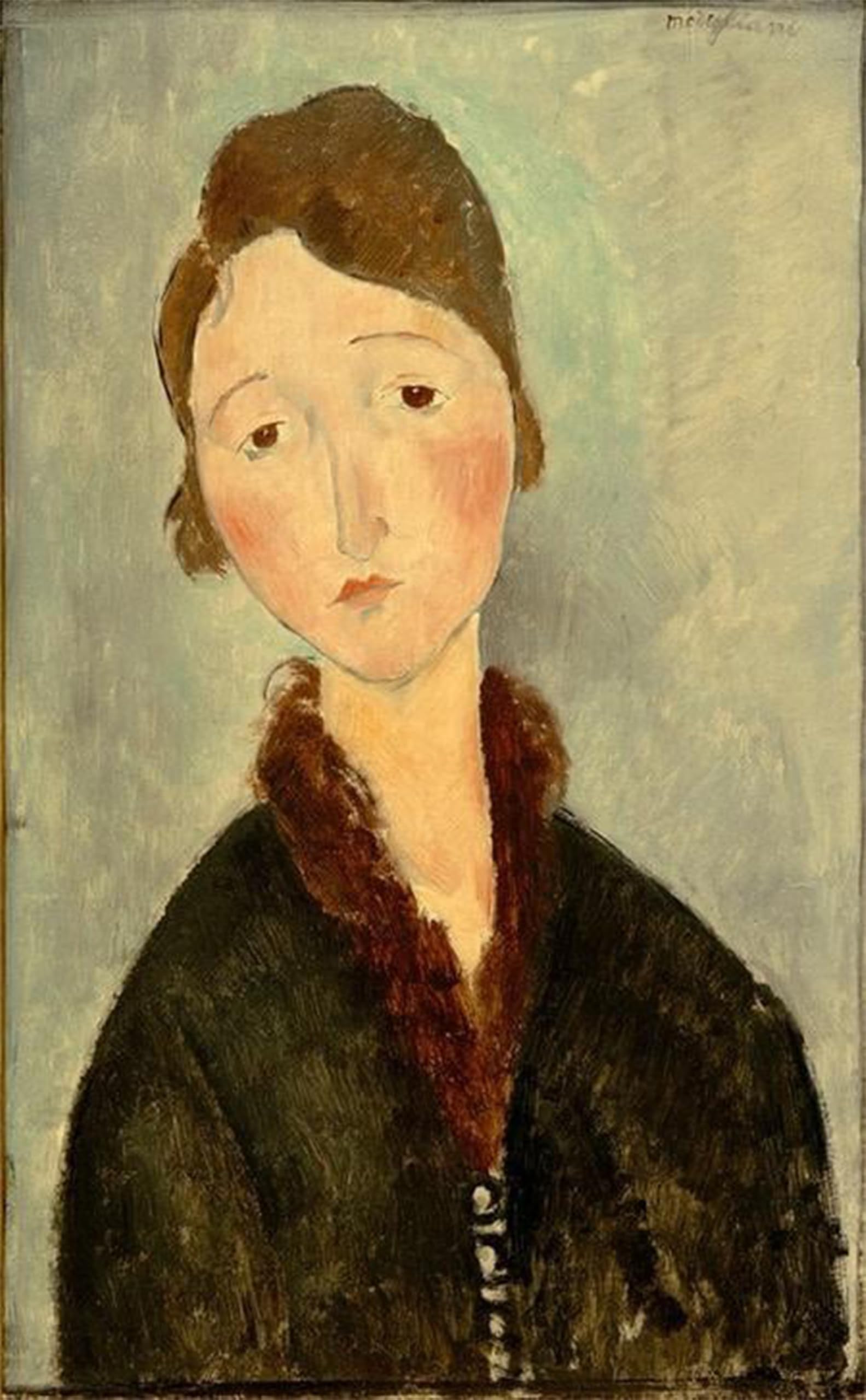 Toile Anna d'Amedeo Modigliani pour sublimer un mur vide avec un portrait d'art