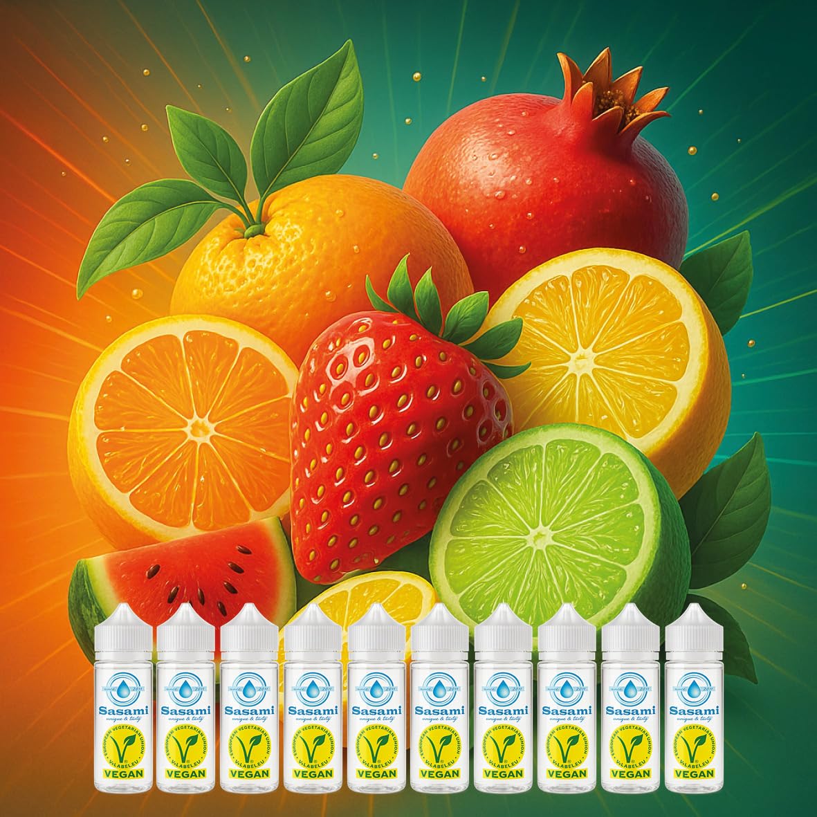 Pure Fruit Edition - Kolekcja Sasami Signature - Zestaw 10 x 10ml koncentratów aromatów - Wegańskie