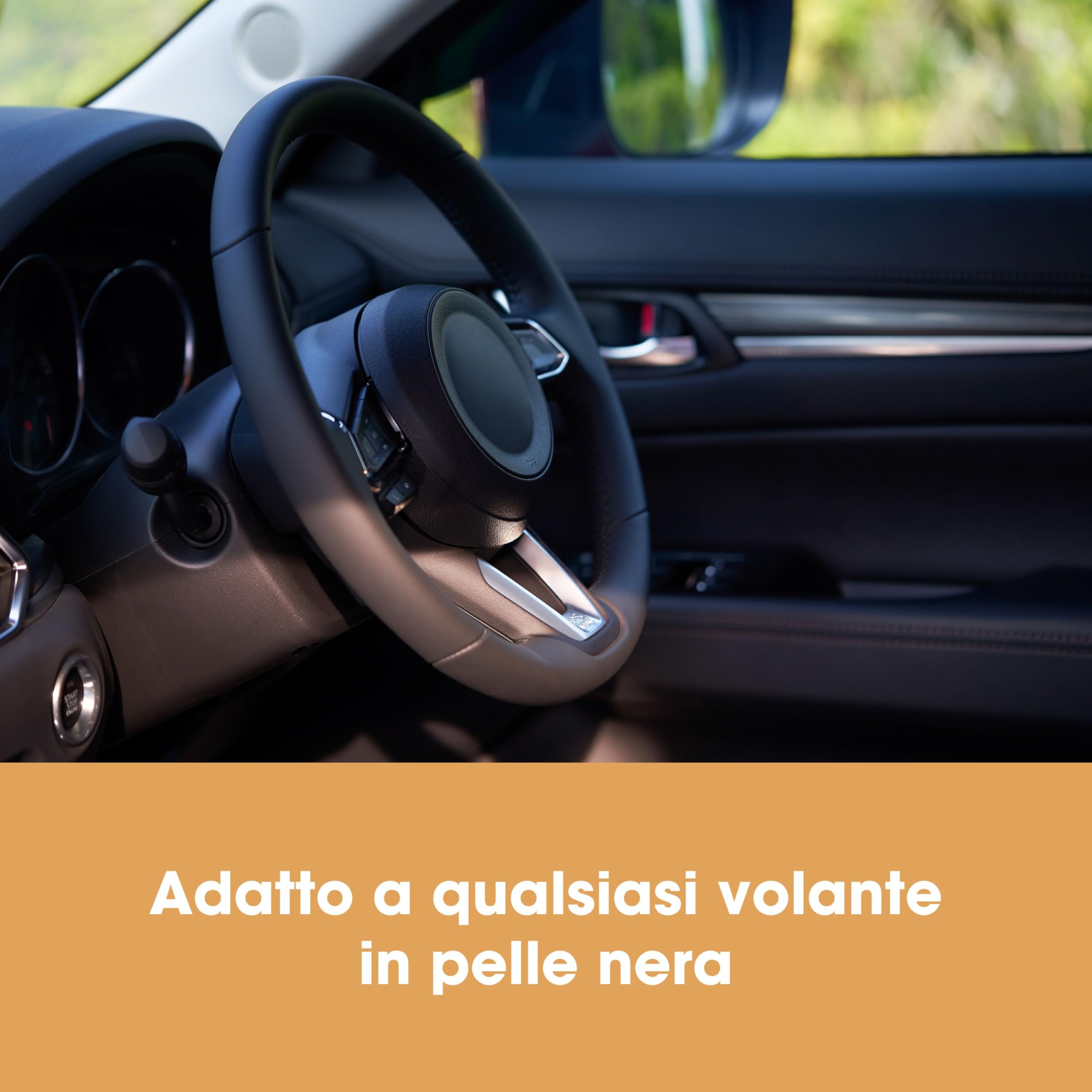 Furniture Clinic Kit di Riparazione per Volanti in Pelle (Nero) - Rimuove qualsiasi Accumulo di Grasso, Ripara Qualsiasi Danno e Ripristina il Colore di Qualsiasi Volante in Pelle Usurata