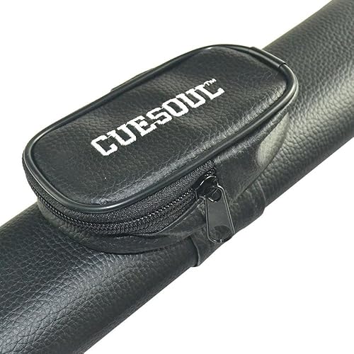 Miniatura 3 de Cuesoul Juego de taco de billar de madera de arce de 58 pulgadas, 19 oz/20 oz, punta de 11.5 mm/13 mm [peso ajustable] 19oz-Azul