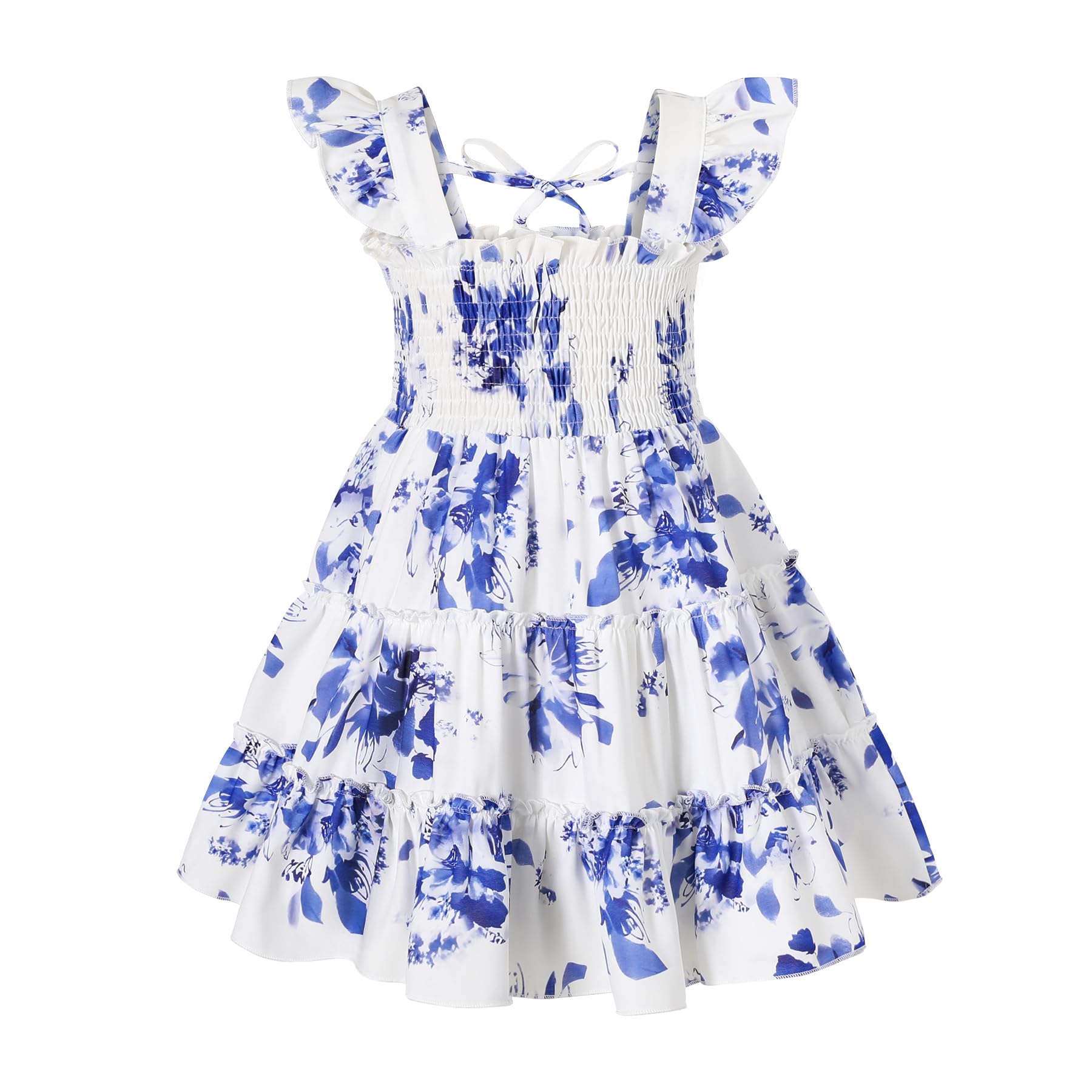 YOUNGER TREE Toddler Girl Dress Kids Sleeveless Ruffle Dresses for Girls Summer Outfits Beach Sundress