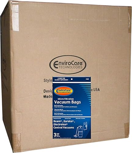 Miniatura 3 de EnviroCare Bolsas de polvo para aspiradora de microfiltración de repuesto hechas para adaptarse a máquinas Eureka, Beam, Electrolux, Star-Brute,