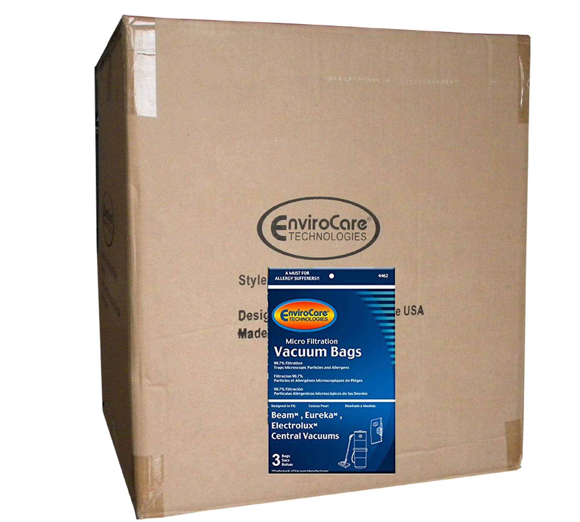 Buy 1 Case (50 pkgs) (6 Gallon) y Central Vacuum Bags For Beam, Eureka