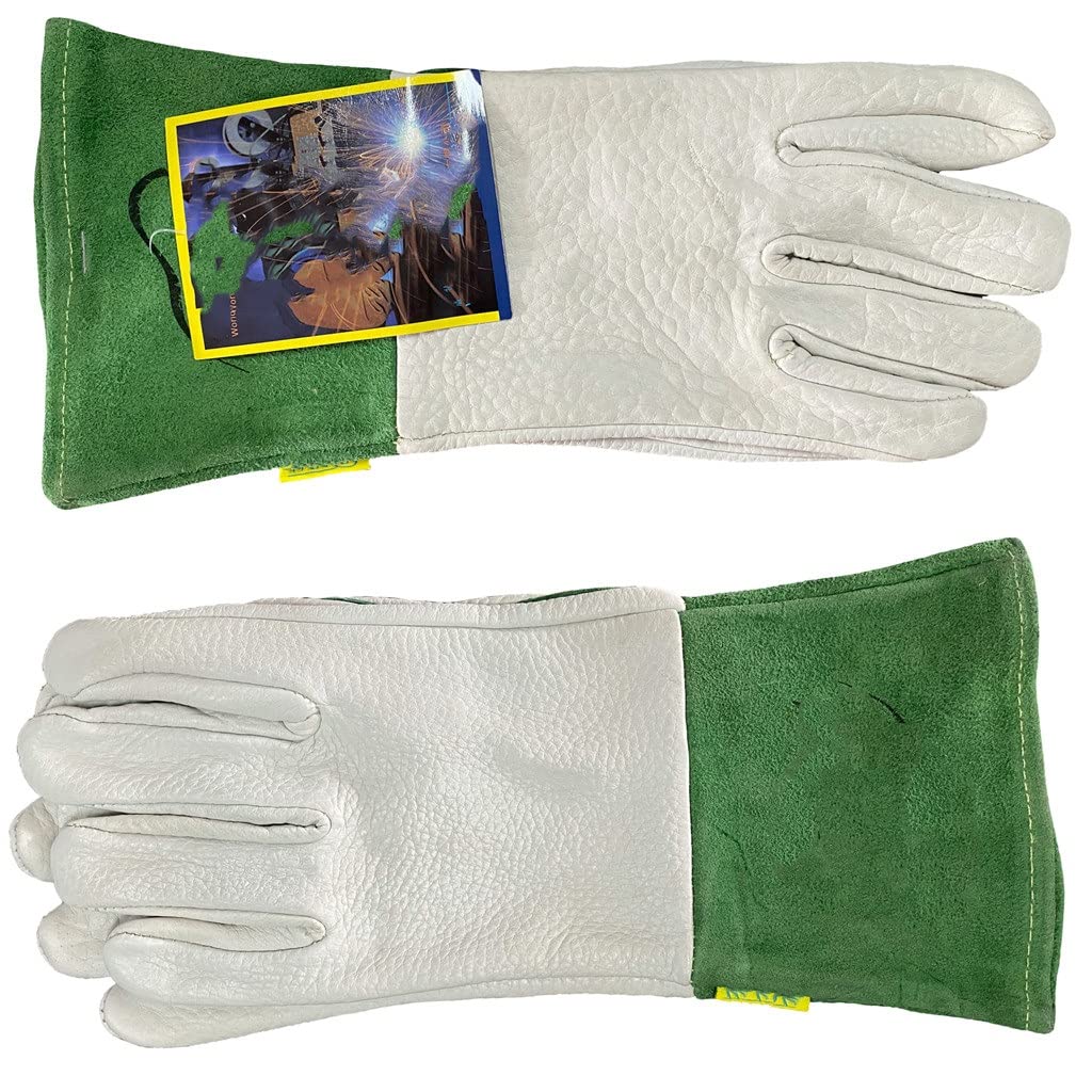 Leather Welder Work Glove Safety Hand Leather TIG MIG Welding Gloves Tools Gardening