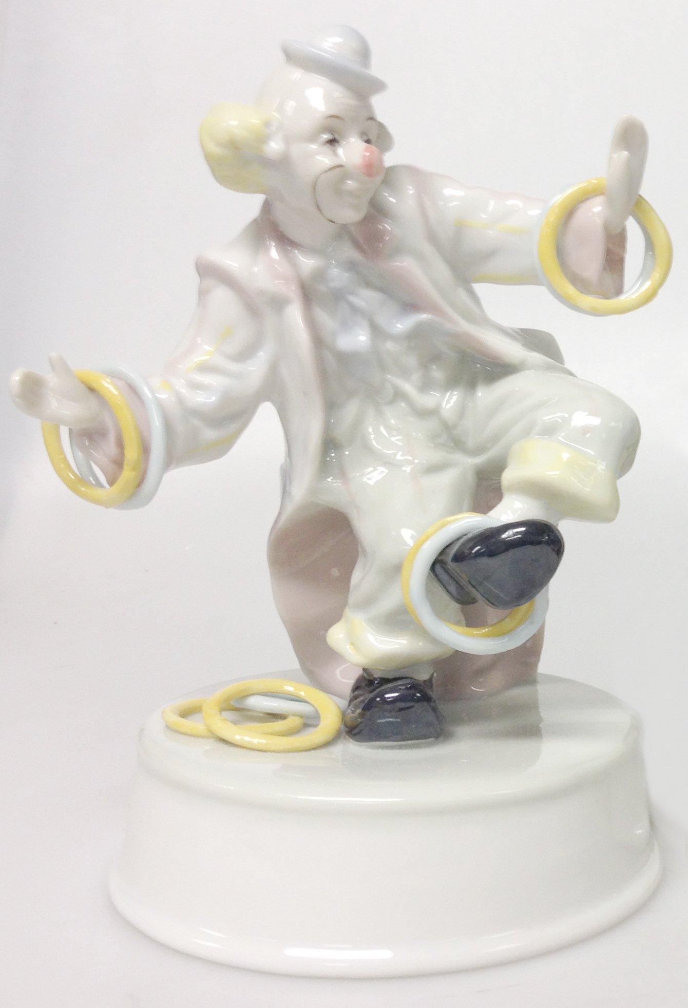 Careland Wind-up Musical Clown with Rings