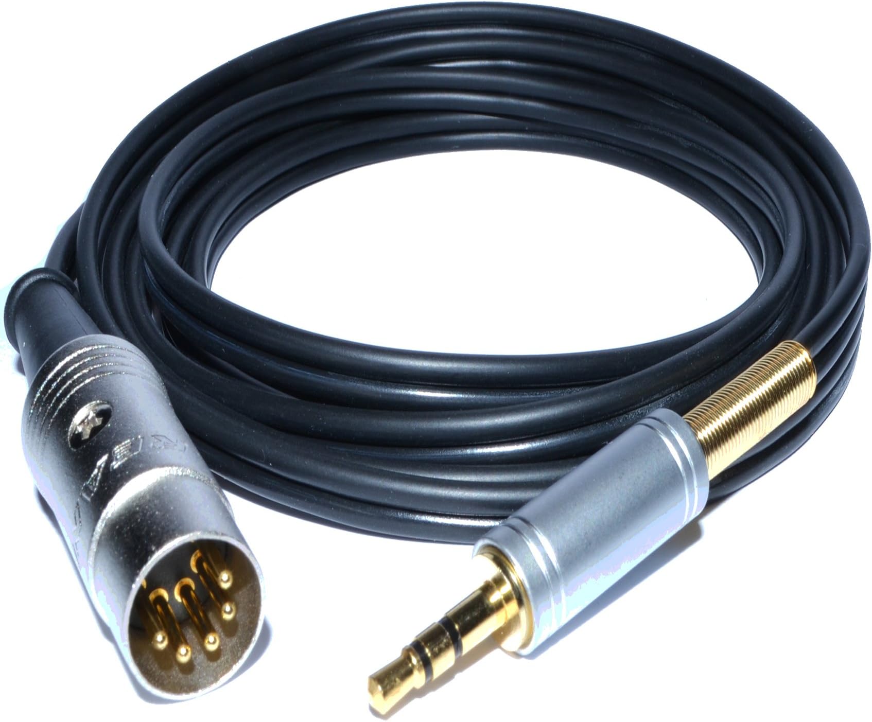 5 Pin DIN to 3.5mm Stereo Jack Plug Gold 3 Metre Interconnect Cable for Naim/B&O by CoolNovelties