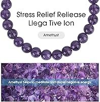 Vista 43 de Black Beaded Bracelets for Men Boys: 6mm Obsidian Onyx Lava Beads Mens Bracelet Set Mens Jewelry - Cool Anniversary Valentines Fathers Birthday