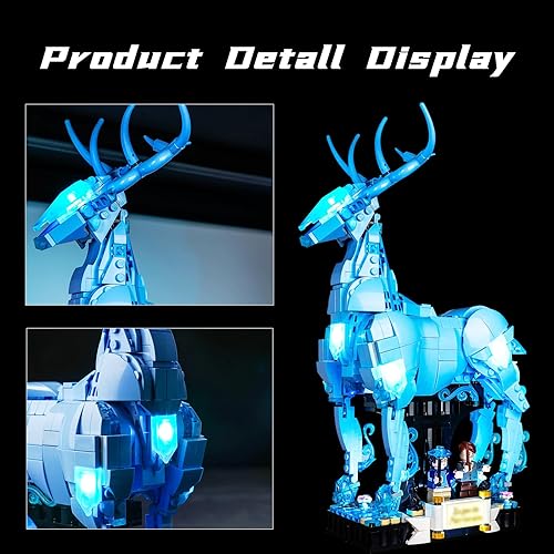 Miniatura 4 de Kit de luces LED para Lego Expecto Patronum 76414  Juego de luces compatibles con Lego 76414  Versión clásica (Kit de luces sin modelo)