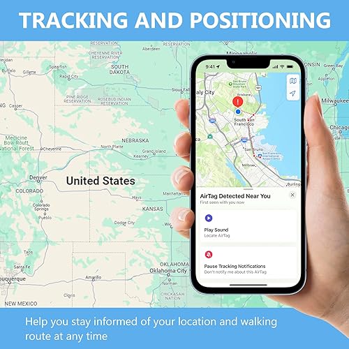 Miniatura 2 de Soporte para Airtag para niños y ancianos, funda Airtag para rastrear tus pasos y zapatos, Azul
