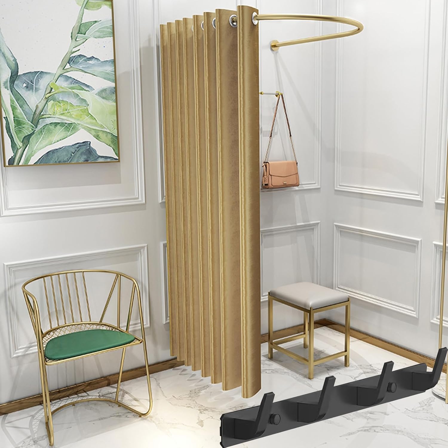EMENAR Fitting Room, Fitting Room U-Dressing Room Clothing Store Fitting Room Boutiques Cloakroom，for Shopping Malls Save Space (Color : K, Size : 80x80cm)