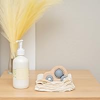 Vista 7 de Toallitas reutilizables de algodón orgánico para bebé - Paquete de 10, lavables, sin blanquear, sin teñir, totalmente naturales, libres de tóxicos