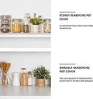 Vista 8 de Cabilock Tapa de sartén de salsa de acero inoxidable solamente 6.3 in Tapa de olla superior para cocinar antiquemaduras