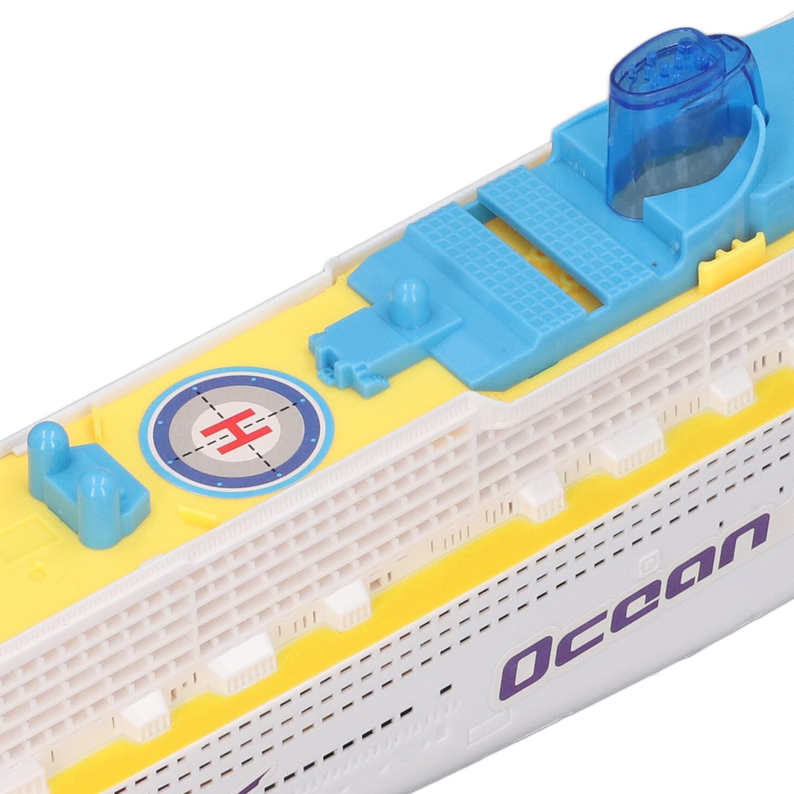 Modelo de Crucero para Niños, Barco de Juguete Eléctrico con Luces Realistas y Efectos Musicales, Rotación de 360 ​​Grados, Tamaño Más Grande para Niños y Niñas