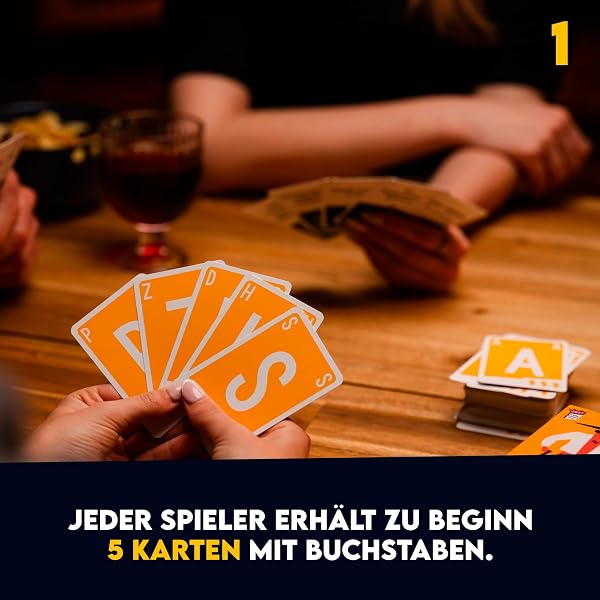 ATM Gaming Quickstop - Das Buchstaben-Duell - Kartenspiel für Jugendliche und Erwachsene - Schnell und Verrückt - 2 bis 7 Spieler - Kartenspiel ab 10 Jahren - Familienspiel - 4