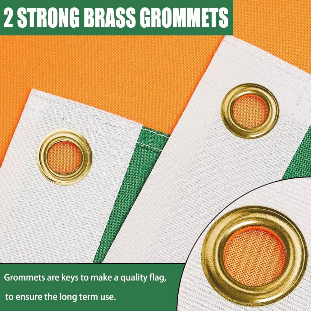 Irish Flag 2x3 Outdoor Double Sided Heavy Duty - Image 4