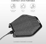Microphone USB Movo MC1000 pour ordinateur de bureau et portable avec portée de prise de 180° / 20' compatible avec Windows et Mac pour dictée, enregistrement, YouTube, appel conférence, Skype