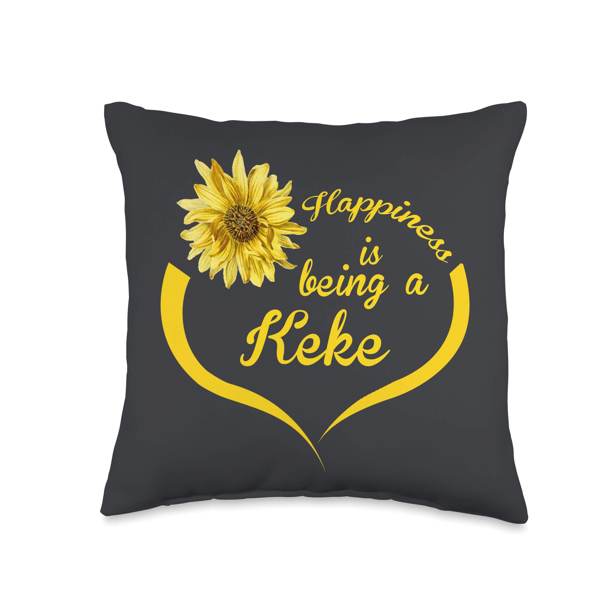 Keke Gift: Happiness Is Being A Keke Throw Pillow