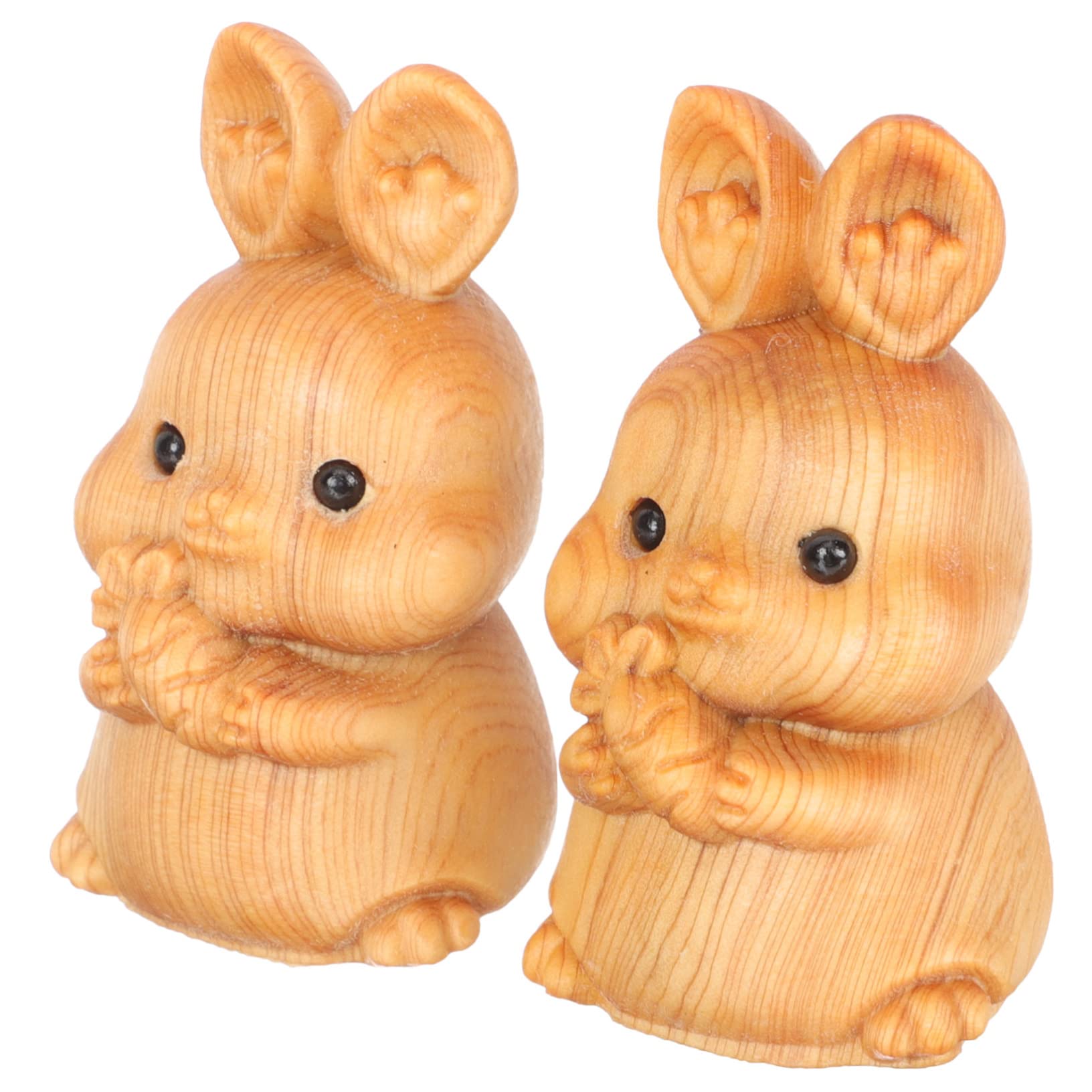 PRETYZOOM 3 Sätze Kaninchen Aus Holz Hasen Osterhasen Geschenkidee Ostern Ostegeschenke 0stergeschenke Hängematte Figuren Hasenfigur Osterhase Aus Holz Hölzern 2 Stück * 3