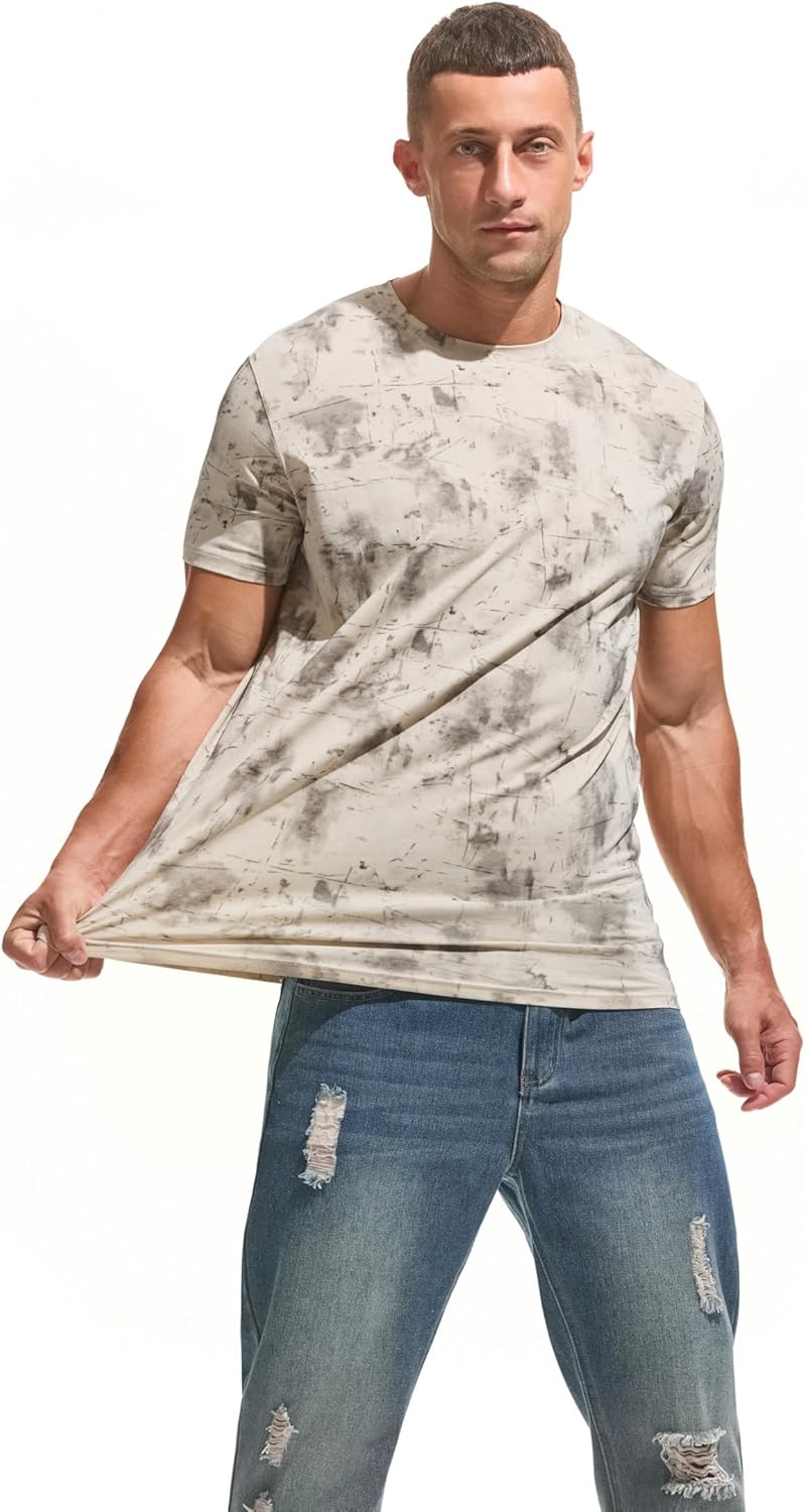 KLIEGOU Mens Hipster Hiphop Tees - Fashion Print T-Shirts - Image 5