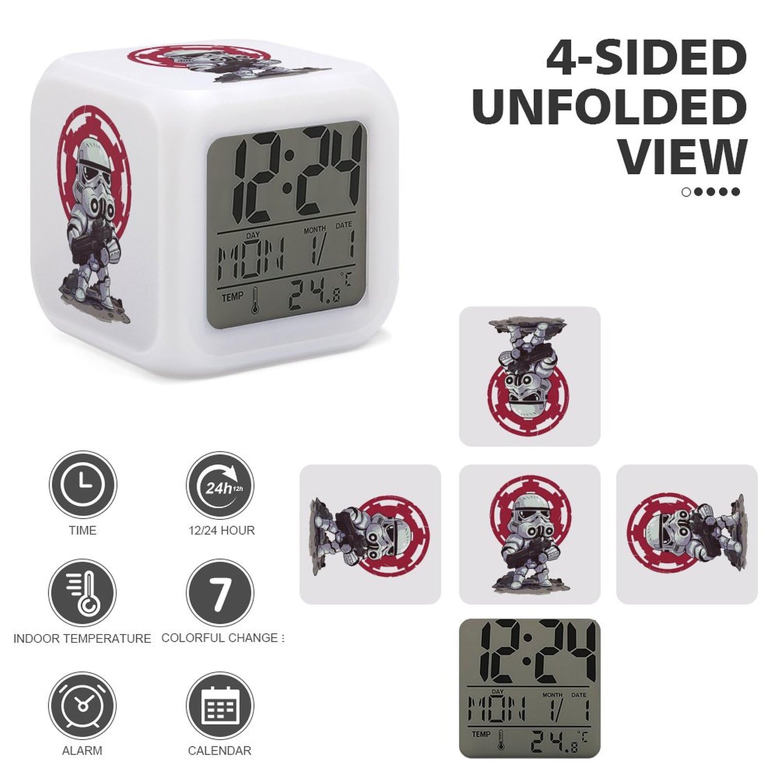 Amazon.co.jp: スターウォーズ 目覚まし時計 アナログ 大音量 アラーム