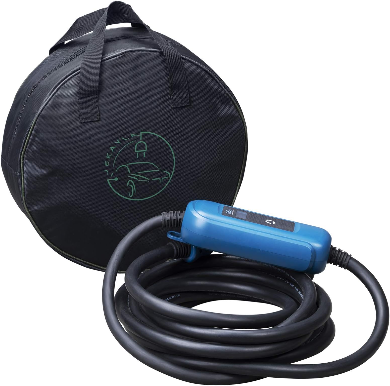 Level 2 8/10/13/16 Amp Switchable Portable Electric Vehicle Charger Plug-in EV Charger EV Charging Station for Home and Travel, NEMA 5-15 Plug with 6-20 Adapter, 25 Feet Cable, 2019 New Model