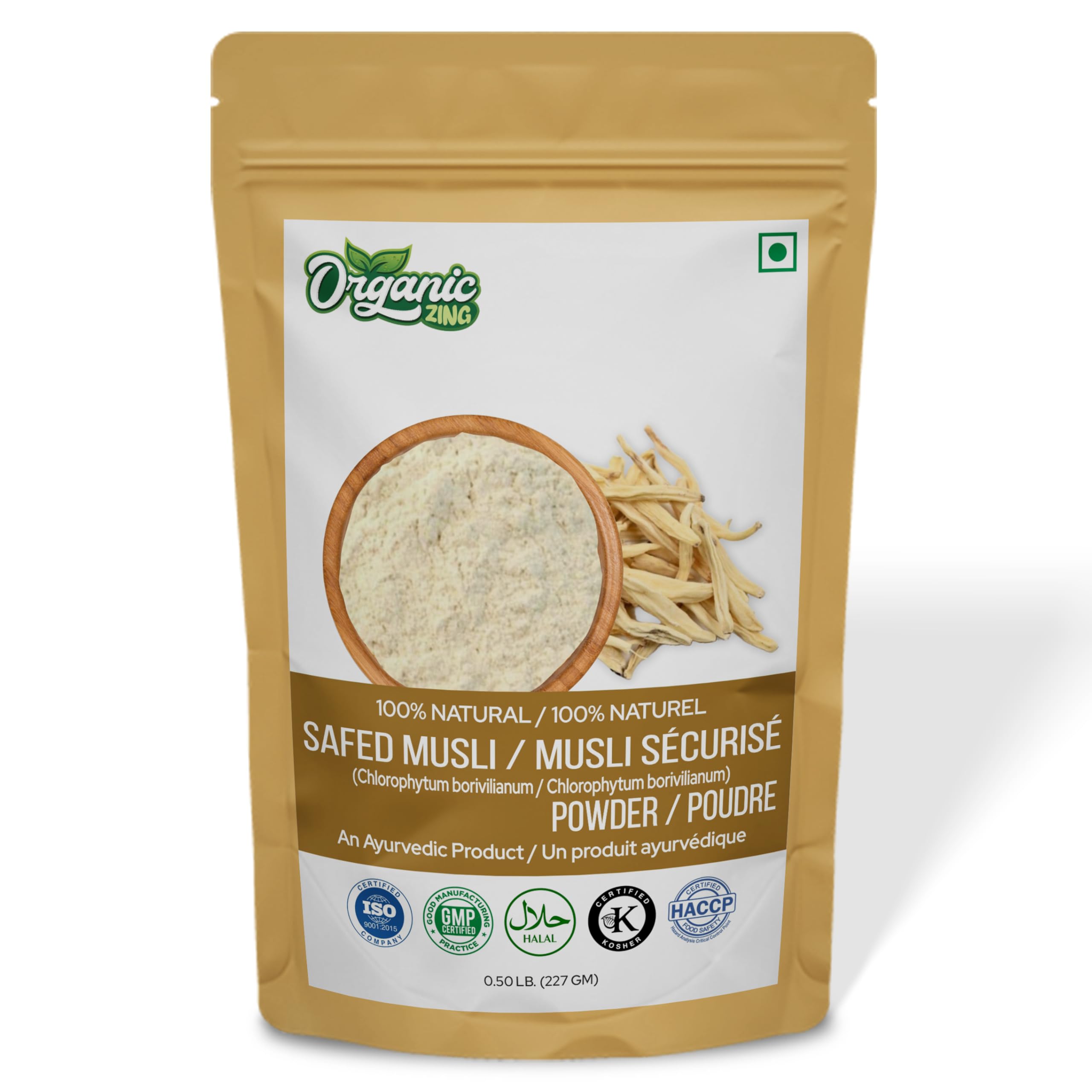 Organic Zing Safed Musli Powder 227g (Chlorophytum Borivilianum) | Natural Herbal Supplement | Pack of 1-8oz-image-46