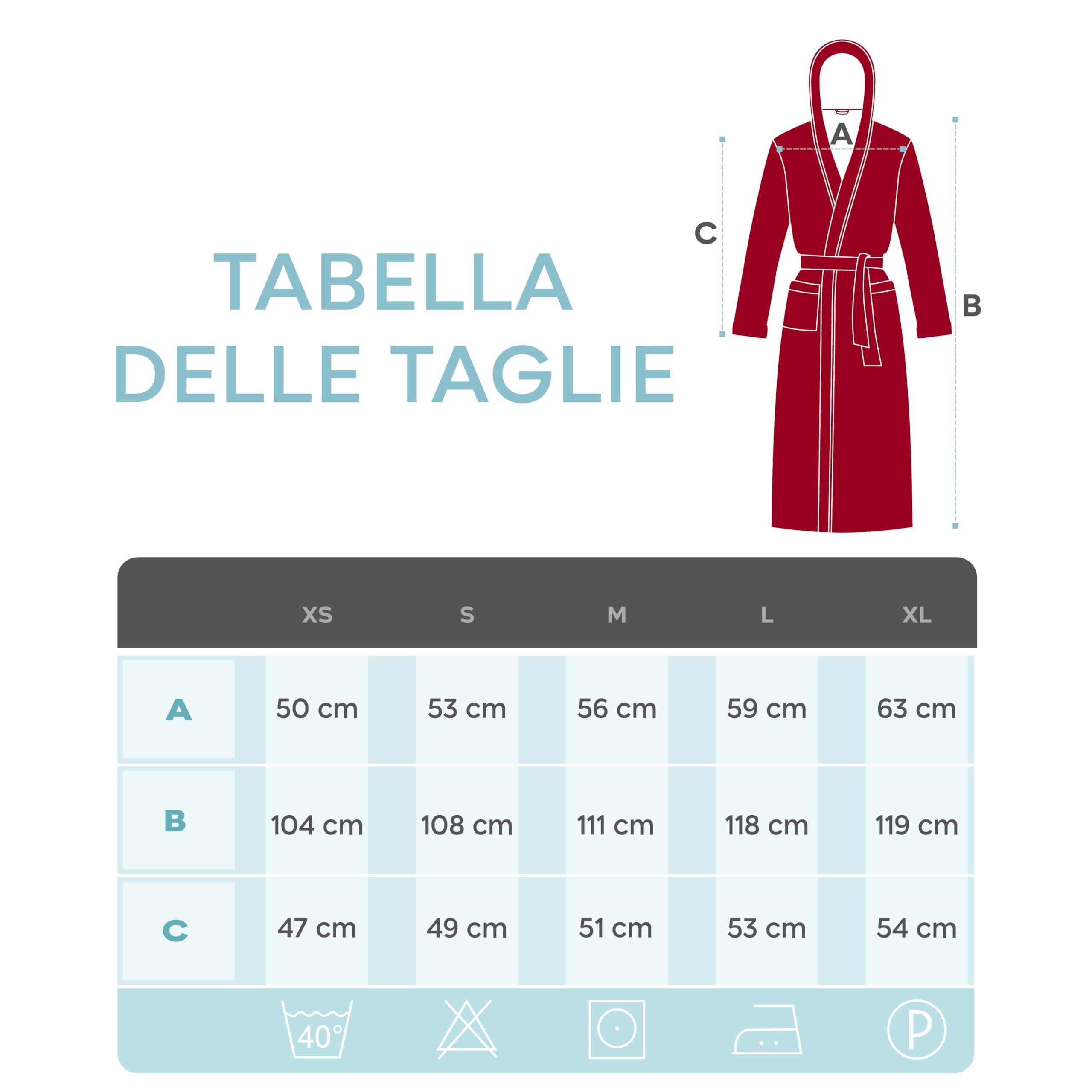 Accappatoio per Donna con Cappuccio in Spugna Certificato Oeko Tex - 2 Tasche, Cintura - Vestaglia - per Uscire dalla Doccia, Assorbente e Confortevole