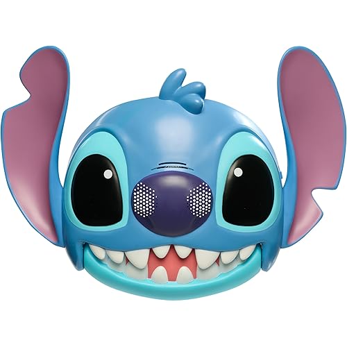 Disney Stitch Talking Mask with 25+ Sounds & Phrases, Adjustable Straps, Costume for Kids, Dress Up and Pretend Play, Toy for Fans, Boys, Girls, Kids Ages 3 and Up by Just Play
