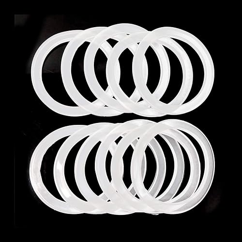 Honbay 12 anillos de sellado de silicona reutilizables a prueba de fugas, reemplazo para tapas de tarros Mason (boca regular, 2.77 pulgadas)