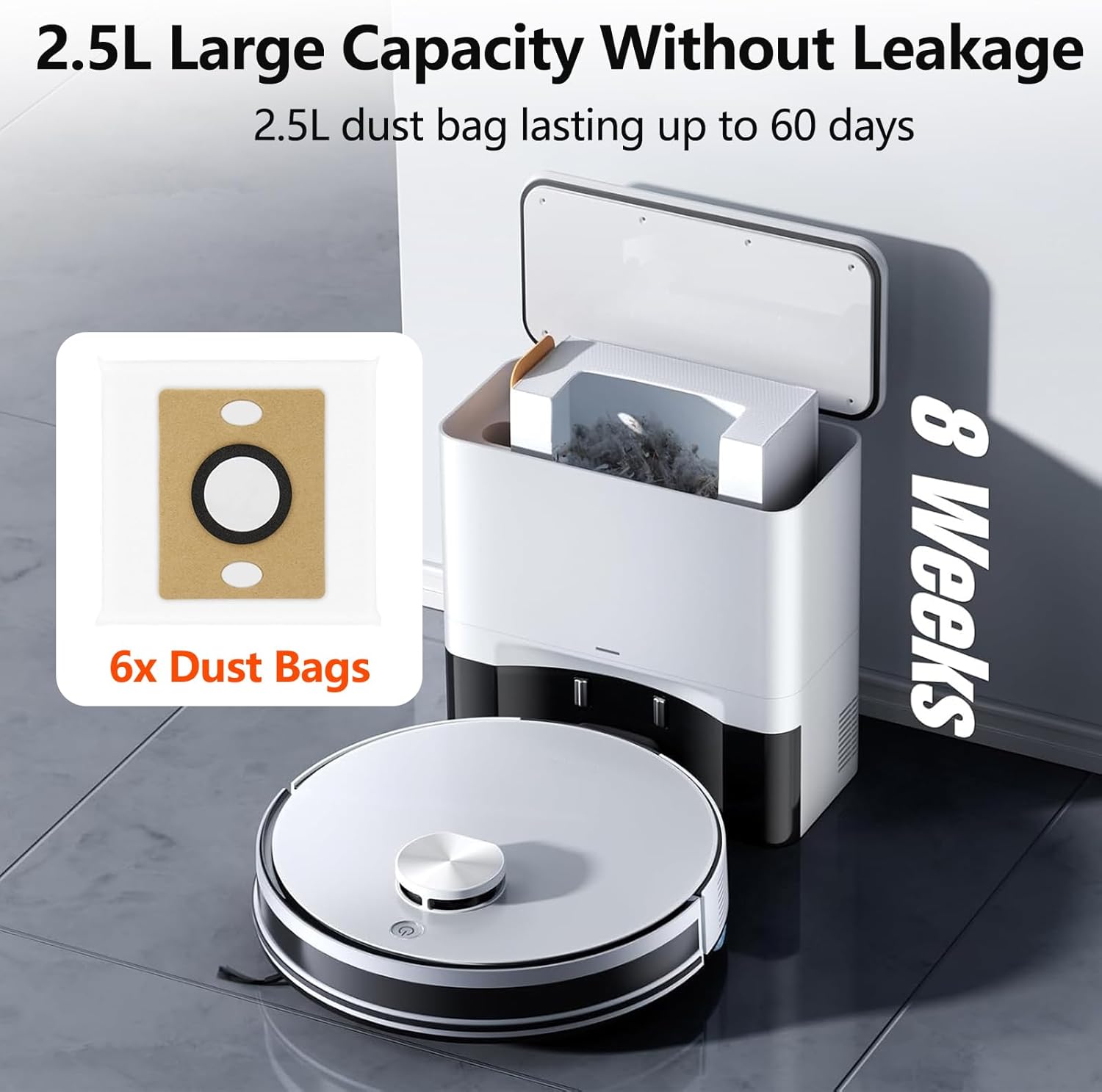 22 Pack Replacement Parts for ILIFE A30 A30 Pro Robot Vacuum Cleaner, Accessories Kit with 1 Main Brush 6 Dust Bag 6 Side Brush 4 HEPA Filter 4 Mop Pad 1 Cleaning Brush