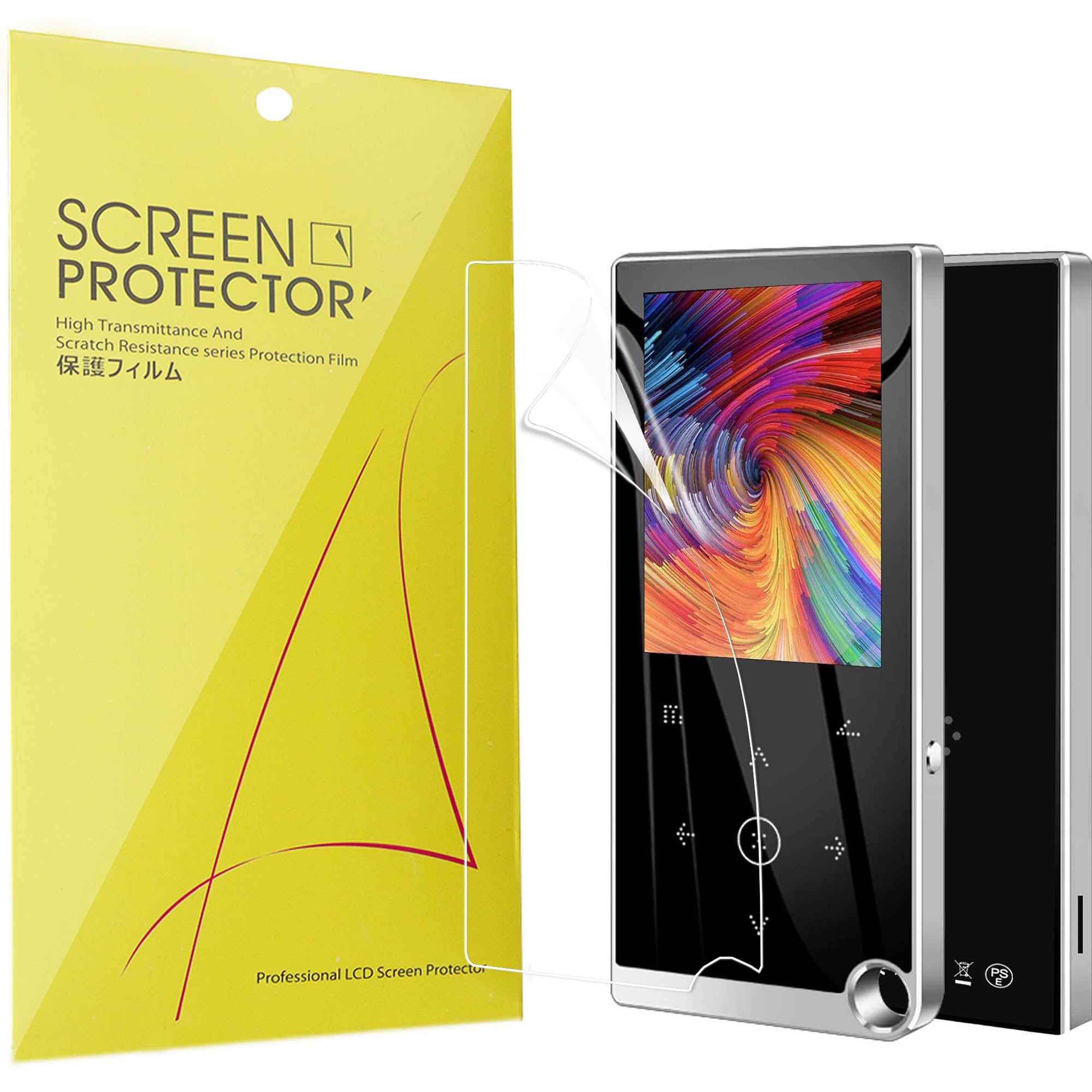 Lamshaw Compatible for Arungo MP3 Player Screen Protector, [6 Pack] Full Coverage TPU Clear Film Compatible for Arungo M4 2.4