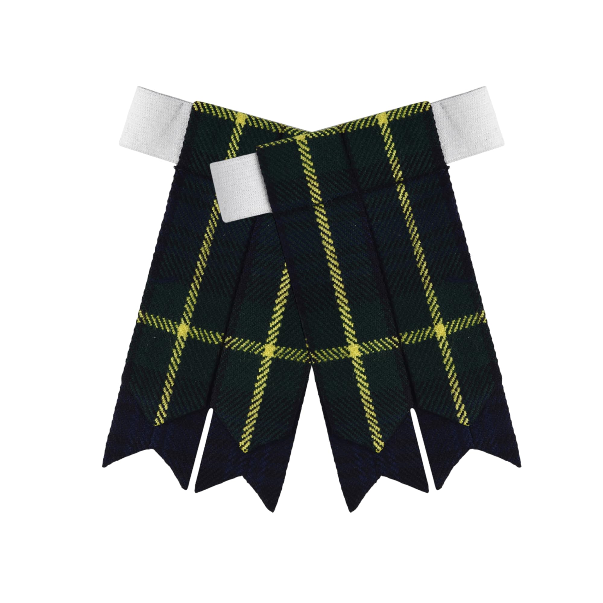 Scottish Tartan Kilt Flashes with Elastic Adjusters