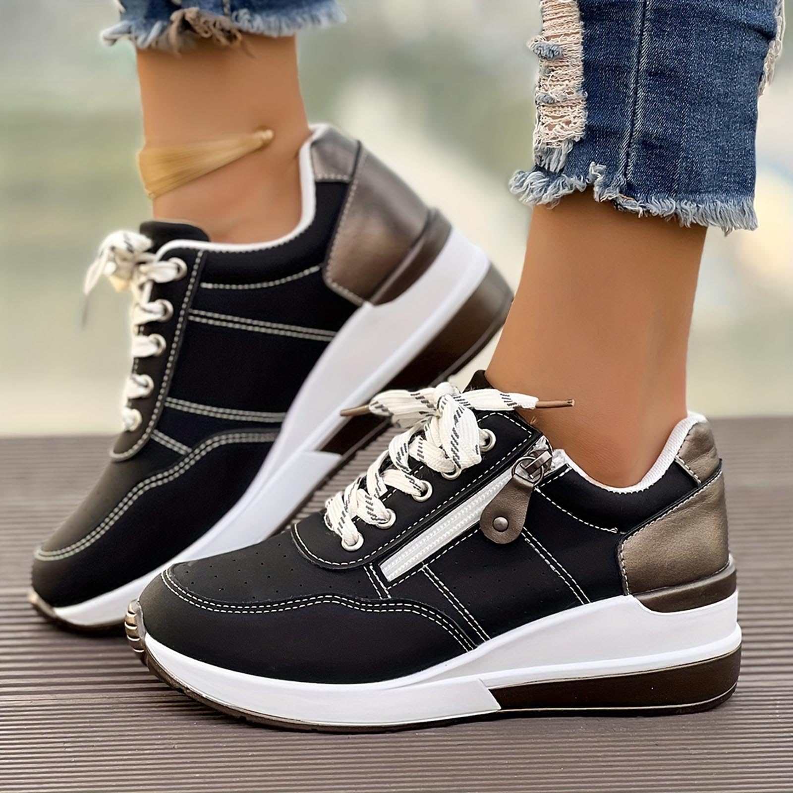 Scarpe da corsa da donna per il tempo libero, antiscivolo, traspiranti, comode, scarpe da passeggio