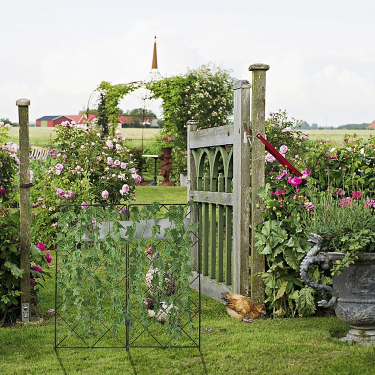 2pcs Garden Plant Climbing Trellis Vine Support Rack Outdoor Foldable 20x53cm Plant Holder for Potted and Vegetable Climbing