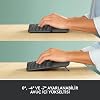 Logitech K860 ERGO Gelişmiş Ergonomik Kablosuz Klavye, Bilek Desteği, Bluetooth ve USB Bağlantılı, Sessiz, Özelleştirilebilir Tuşlu, Konforlu Bölünmüş Türkçe Q Klavye, Siyah