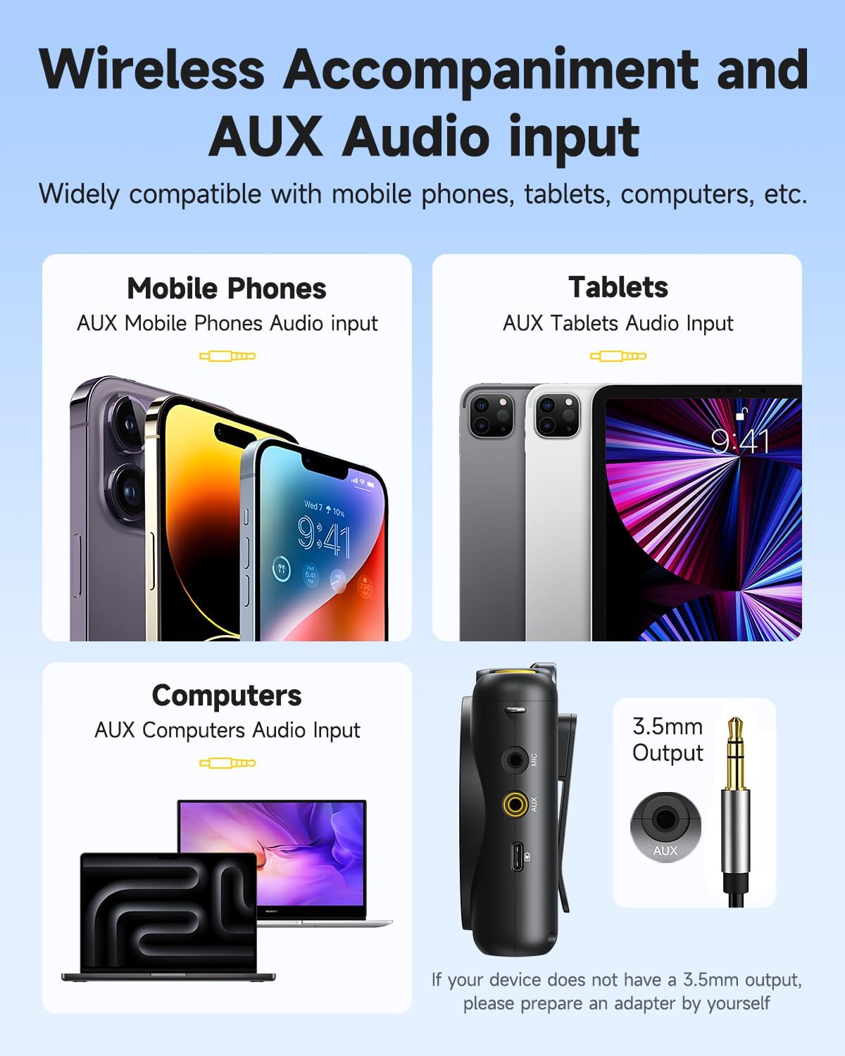 7RYMS WA2 Wireless Voice Amplifier for Teacher, Elderly with Magnetic Lavalier Mic, Personal Classroom Amplifier-Noise Canceling, 23H Working, 164ft Range, Mini Pa System for Teaching Tour Guide Yoga - Image 8