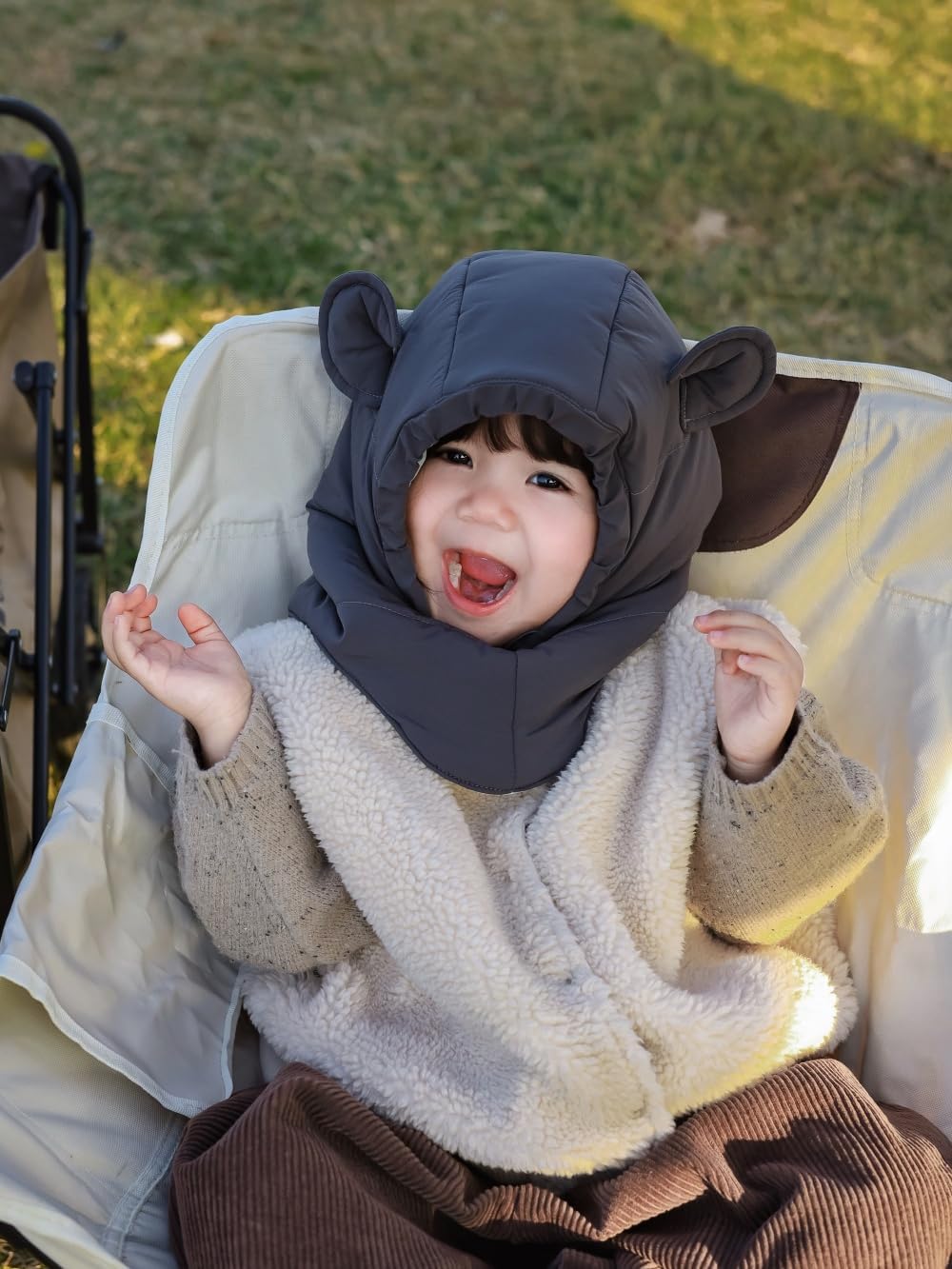 Baby Winter Hat,Warm Ultralight Windproof and Waterproof Hooded Scarf Hat for Toddle Kids Balaclava 2-12 Years - Image 2