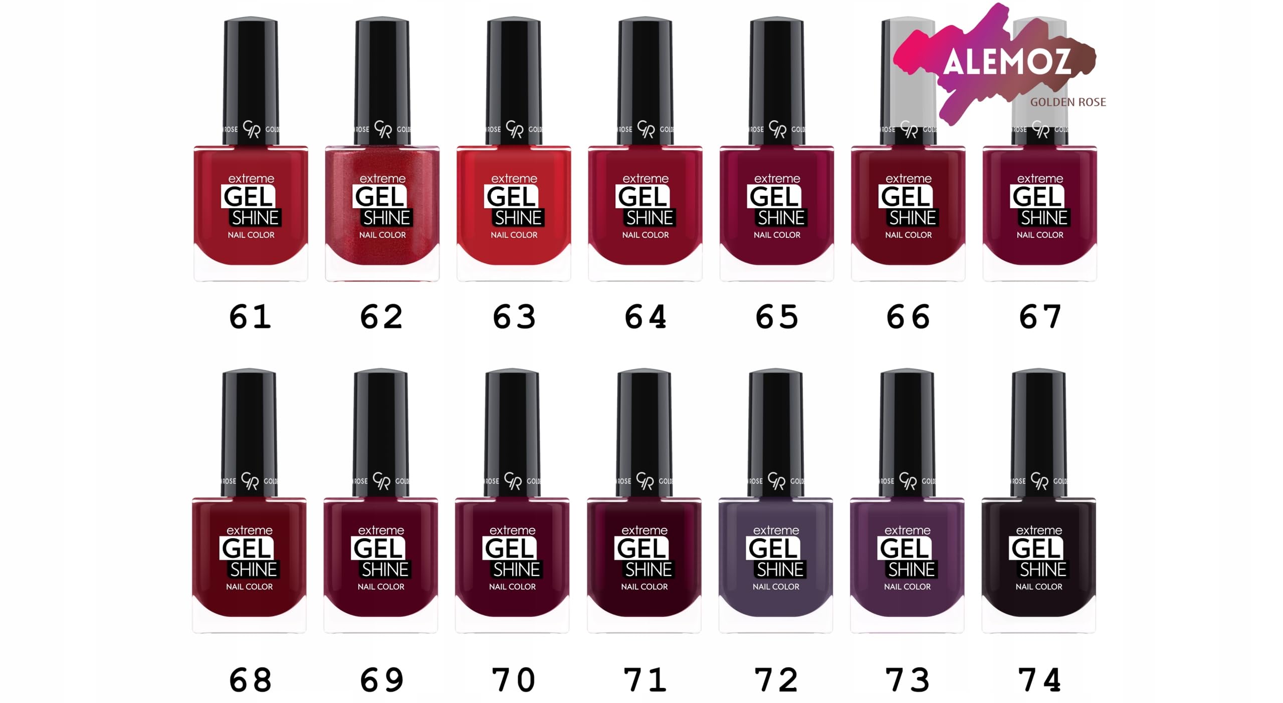 Golden Rose Extreme Gel Shine Nail Color - 34 - Jel Görünümlü Parlak Oje 10.2 ml