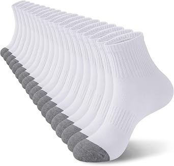 10 Pairs Mens Ankle Socks, Quarter Lightweight Thin Socks