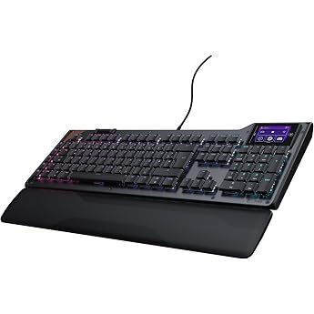 Turtle Beach Command Series KB5 Full-Size-PC-Gaming-Tastatur, DE-Layout | Touch Screen Control Display, Flat Mechanical Switc
