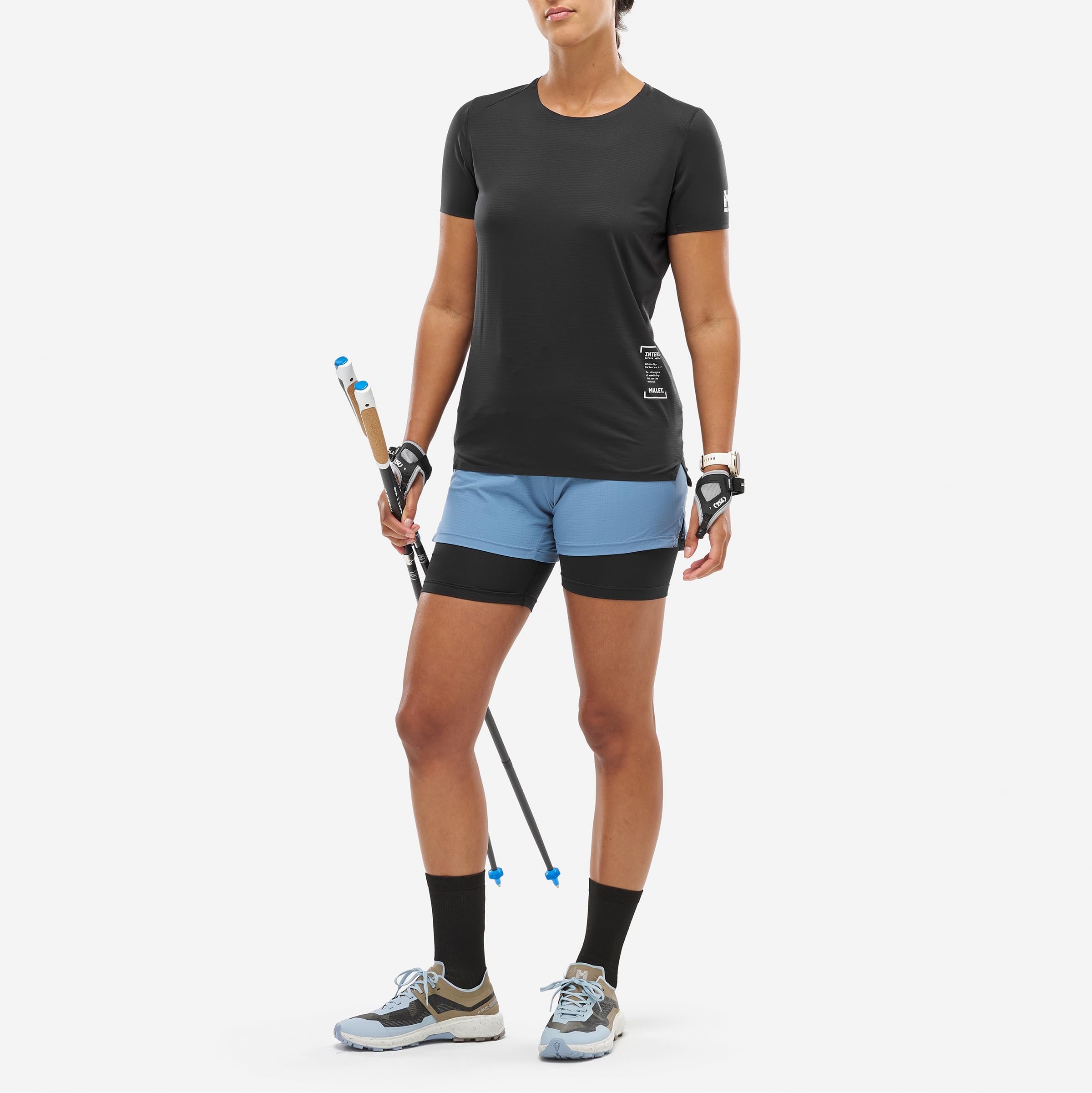 Maglietta tecnica Millet Intense Pro Light Donna Nero