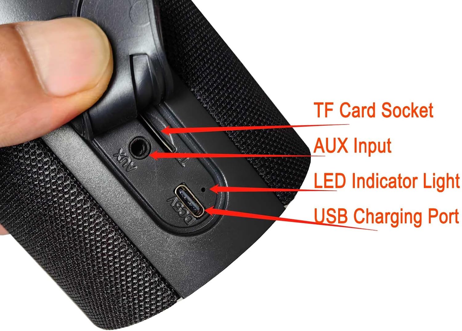 Magnetic Bluetooth Speaker - Portable Stereo Sound with FM Radio, TF Player, 360° Surround Sound, and IPX5 Waterproof Design,Over 15Hrs Playtime image 4 of 6 B0BN3JLJRR