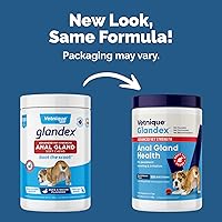 Vista 2 de Vetnique Glandex - Golosinas masticables suaves para glándula anal con calabaza para perros, enzimas digestivas, suplemento de fibra probiótica
