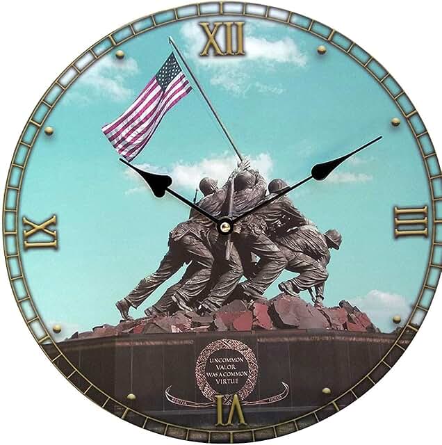 marine corps wall clock
